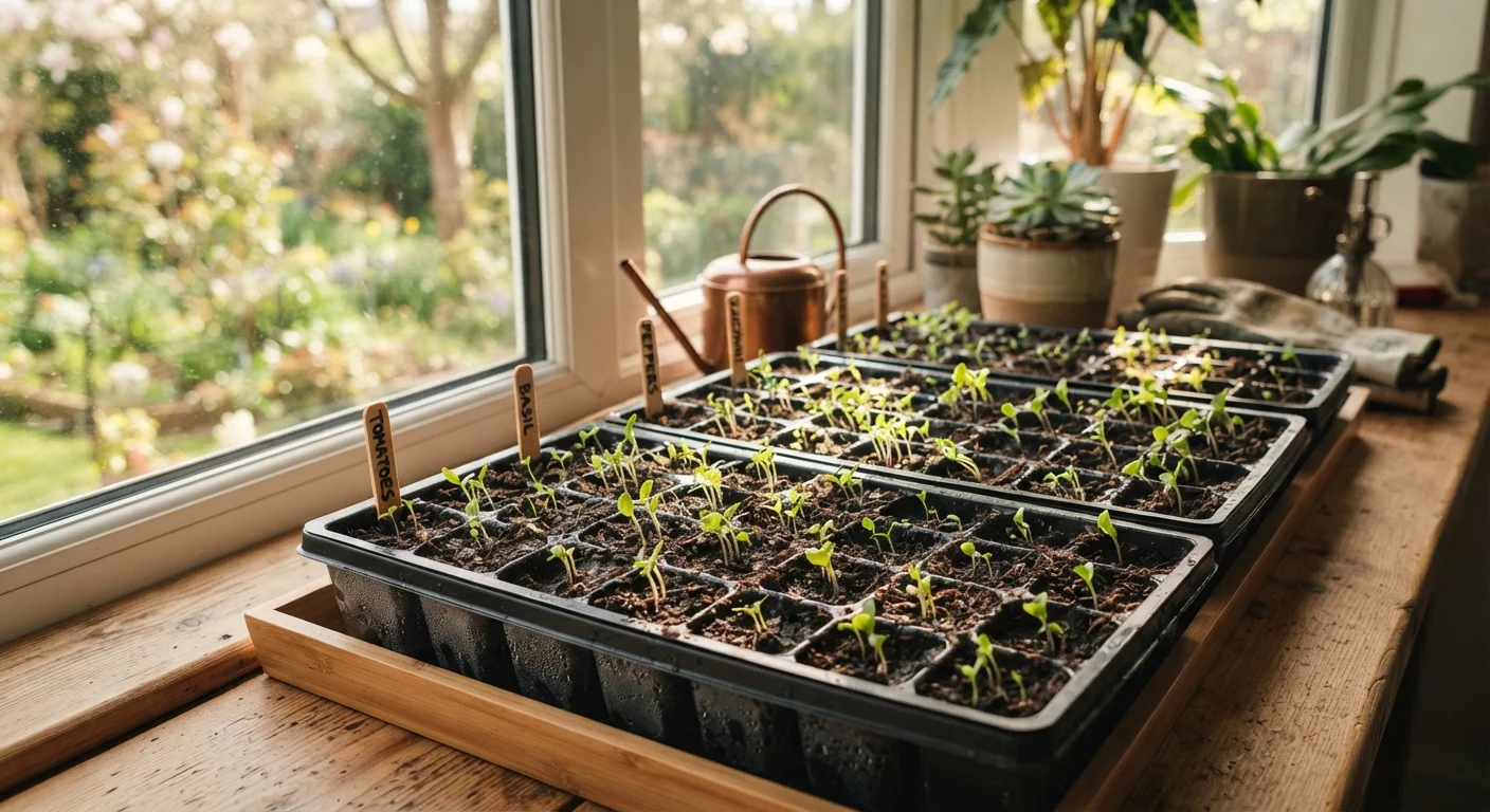 Seed Starting Indoors: Timing, Trays, and the Hardening-Off Process
