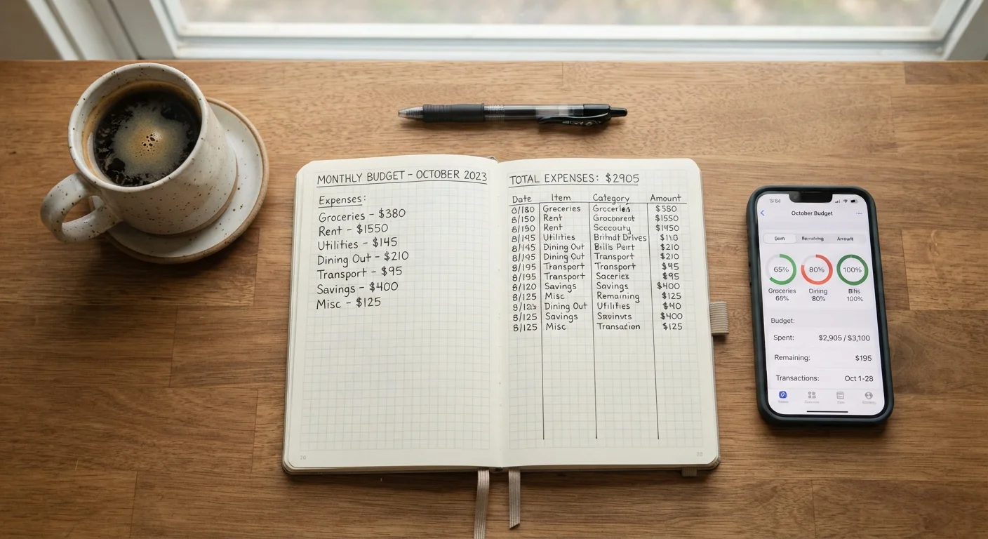 Tracking Spending by Hand vs. Using an App