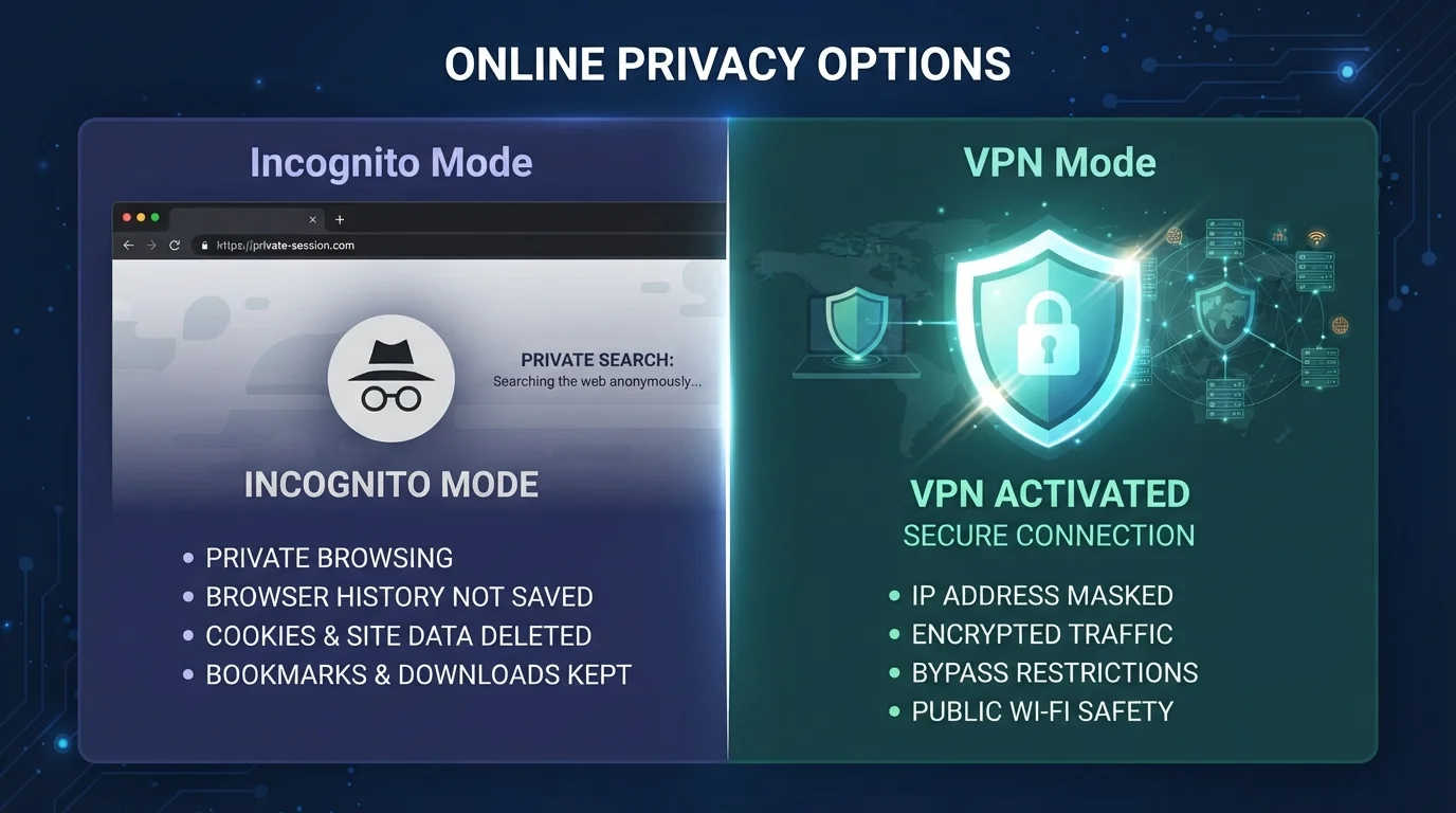 VPN vs. Incognito Mode: Two Tools That Do Very Different Things